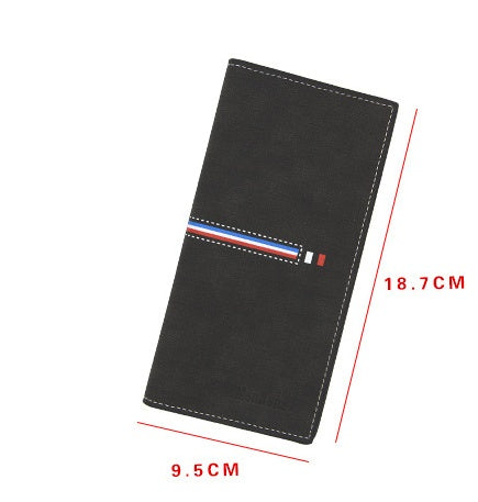 Men’s Long Vertical Wallets – Large Capacity & Business Style