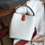 First-Layer Cowhide Leather Bucket Bag – Stylish & Functional Handbag