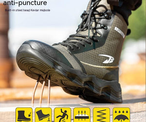 New Men's Work Protective Footwear Anti-chemical Shoes