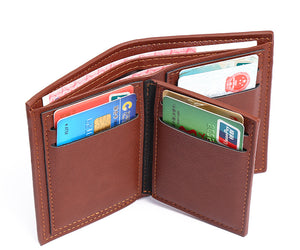 Wallet Men Short Leather Wallet Wallet Men