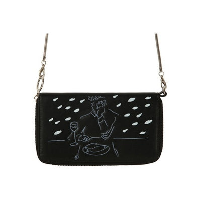 YIZISToRE PU Leather Women’s Crossbody Long Wallet – LINES Series