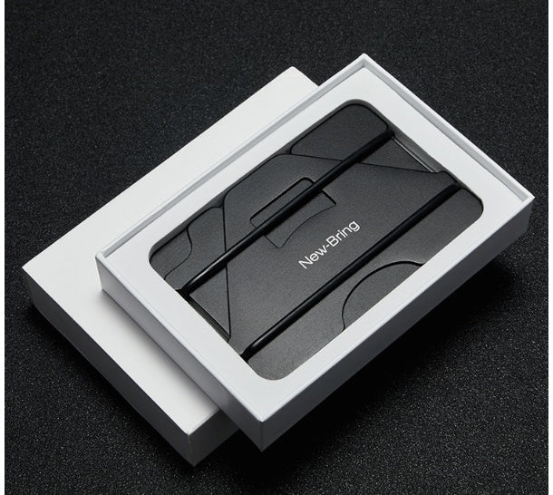 New-Bring Card Holder – Aviation Aluminum Alloy Short Wallet