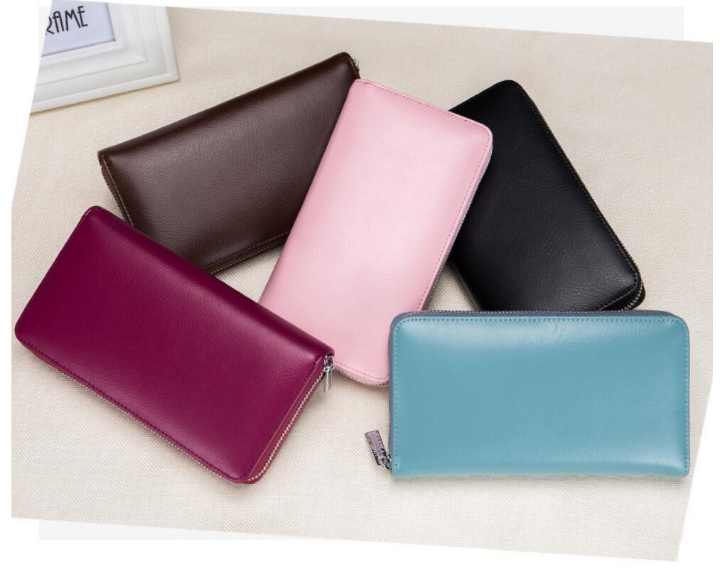 Baellerry RFID Men’s Wallet – Genuine Cow Leather Long Clutch