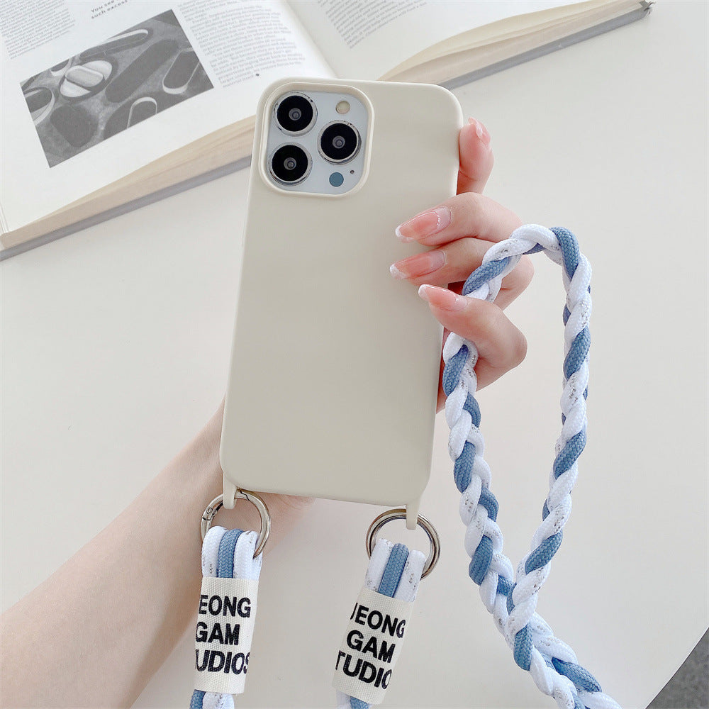 Cross-Body Woven Lanyard Phone Case – Stylish & Practical Card Holder