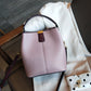 First-Layer Cowhide Leather Bucket Bag – Stylish & Functional Handbag