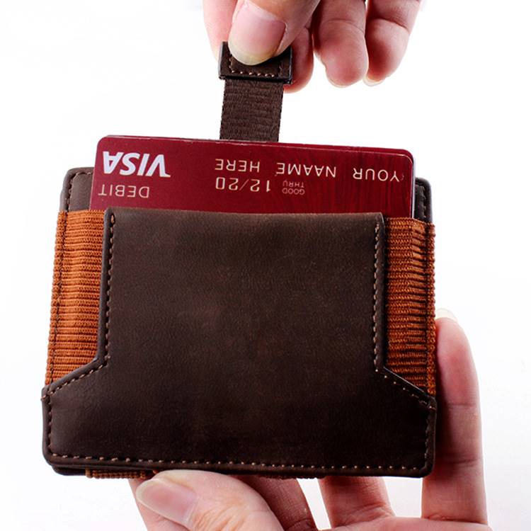 Retro Crazy Horse Leather Wallet – Compact & Stylish