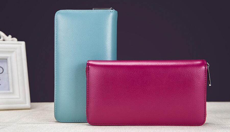 Baellerry RFID Men’s Wallet – Genuine Cow Leather Long Clutch