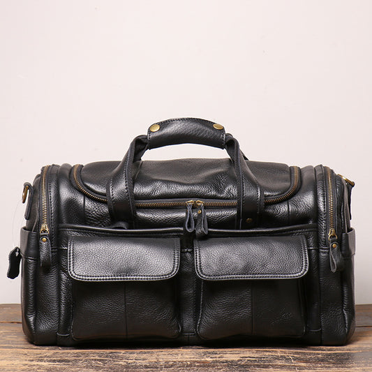 Retro Nubuck Leather Hand Luggage Bag