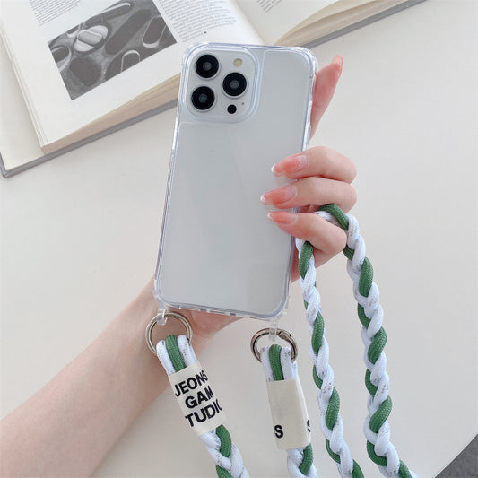 Cross-Body Woven Lanyard Phone Case – Stylish & Practical Card Holder