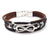 Retro Cowhide Figure-8 Leather Bracelet – Infinity Symbol Men’s Brac