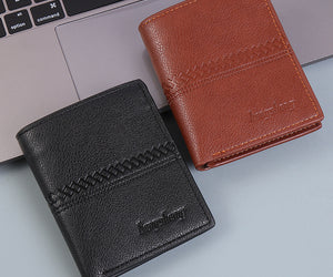 Wallet Men Short Leather Wallet Wallet Men