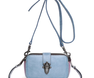 Leather shoulder bag