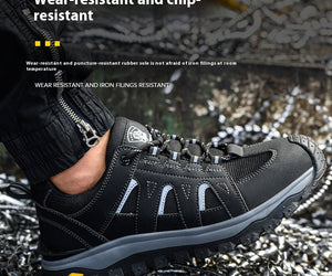 Men's Deodorant Toe Cap Lightweight Protective Footwear