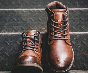 Men Winter Ankle Boots Lace Up Footwear Leather Shoes