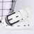 Two-line Men's And Women's Belts Young Students Hollow Out All-match Thin Trousers Belts Korean Denim Dress Belts