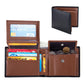 Men’s Short Trifold Wallet – Genuine First-Layer Cowhide Leather