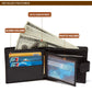 Unique Casual PU Leather Wallet – Buckle Closure | 2-Fold Design