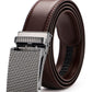 Adjustable Holeless Leather Belt – Sleek, Comfortable & Perfect Fit