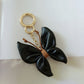 Butterfly Keychain Cars And Bags PU Leather Pendant