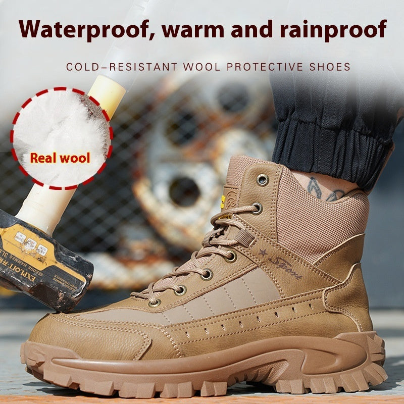 Winter Wool Protective Shoes – Safe, Warm & Durable