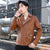Men’s Motorcycle Pigskin Leather Jacket – Loose Fit, Bold & Durable