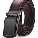 Adjustable Holeless Leather Belt – Sleek, Comfortable & Perfect Fit