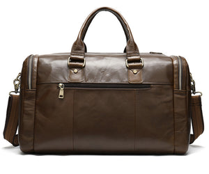 Leather travel bag