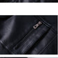 Men's washed leather leather jacket