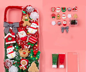 Diy Cream Gel Mobile Phone Case Set Cute Element Resin Accessories