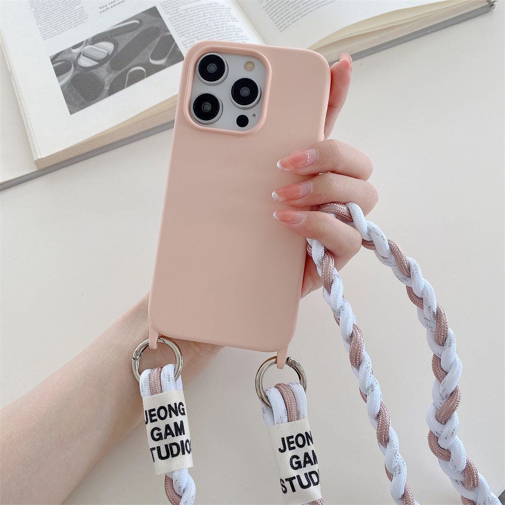 Cross-Body Woven Lanyard Phone Case – Stylish & Practical Card Holder