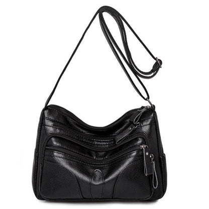 Large Capacity PU Leather Shoulder & Crossbody Bag – Trendy Tote Bag