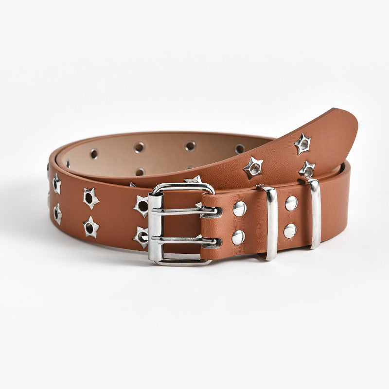 Women’s Fashion Star Decorative Double-Row Belts