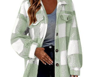 Lamb Fleece Jacket Button Fleece Jacket