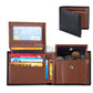 Men’s Short Trifold Wallet – Genuine First-Layer Cowhide Leather
