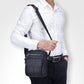 Leisure Mini Men’s Leather Shoulder & Crossbody Bag – Retro European & American Style