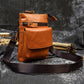 Men's Leather Belt Bag Crazy Horse Leather Crossbody Bag