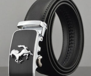 Men Automatic Buckle Leather Belts