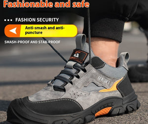 Men's Anti-impact Non-slip Wear-resistant And Lightweight Breathable Protective Footwear