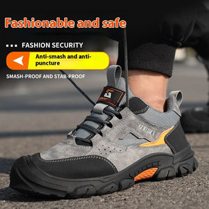 Men's Anti-impact Non-slip Wear-resistant And Lightweight Breathable Protective Footwear