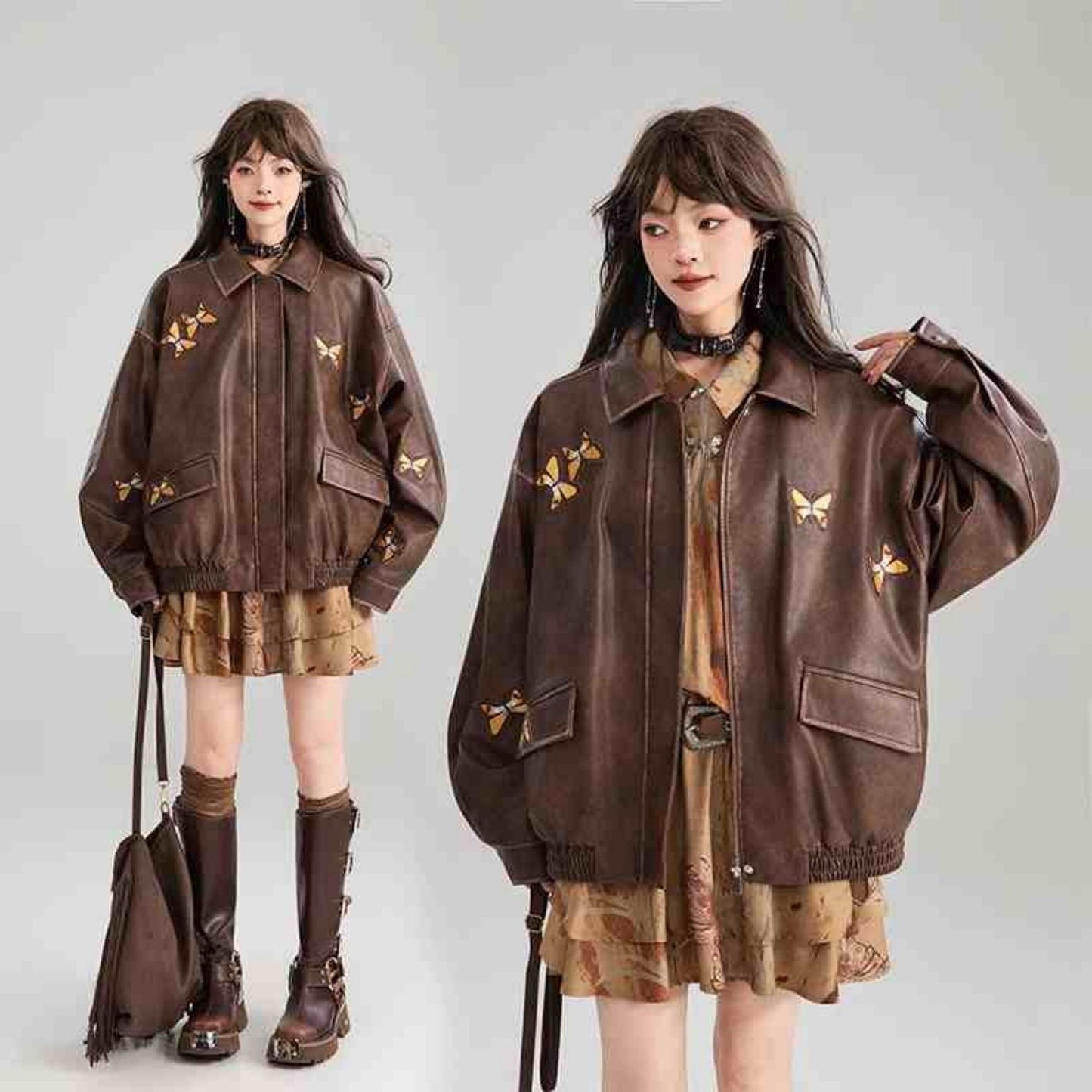 Advanced Brown Leather Jacket for Women – Elegant, Chic & Timeless