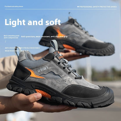 Men's Anti-impact Non-slip Wear-resistant And Lightweight Breathable Protective Footwear