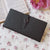 Luxury Genuine Leather Women’s Wallet – Lychee Pattern Long Hasp Coin Purse