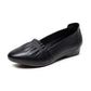 Women’s First Layer Cowhide Flat Shoes – Genuine Leather Office Loafers