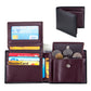 Men’s Short Trifold Wallet – Genuine First-Layer Cowhide Leather