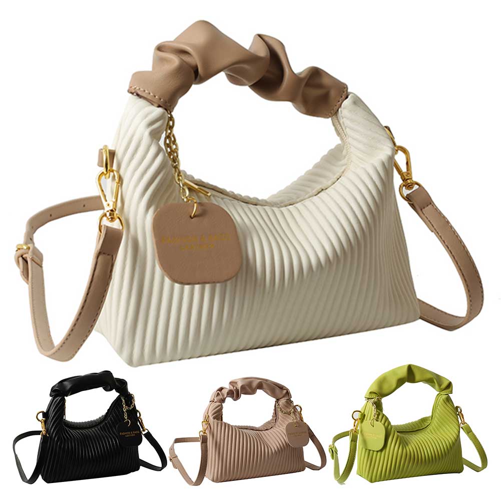 Women’s Fashion Crossbody Bag – Pleated Cloud Small Tote Bag
