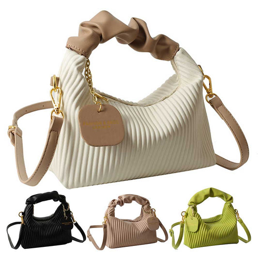 Women’s Fashion Crossbody Bag – Pleated Cloud Small Tote Bag