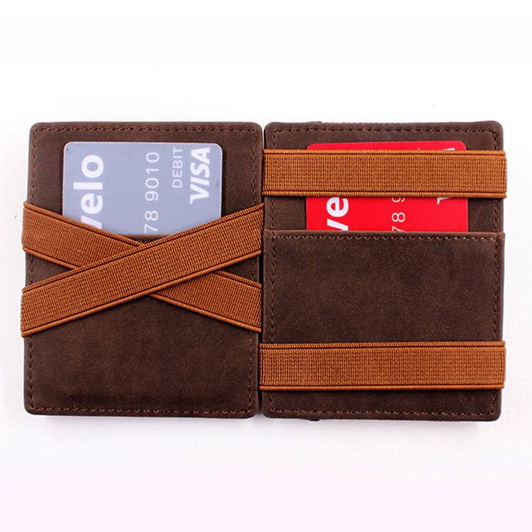 Retro Crazy Horse Leather Wallet – Compact & Stylish