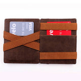Retro Crazy Horse Leather Wallet – Compact & Stylish
