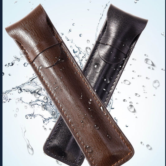 Single-Compartment Leather Pen Bag – Elegant, Functional & Minimalist