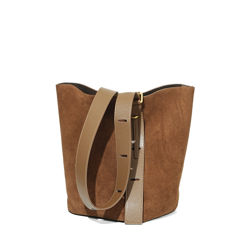 Women’s Fashion Matte Leather Shoulder Underarm Bag – European & American Retro Style